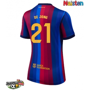Barcelona Frenkie de Jong #21 Kotipaita Naisten 2026-27 Lyhythihainen